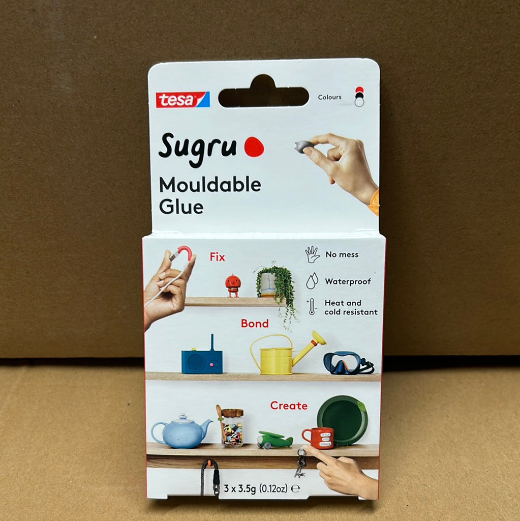 Sugru Original Mouldable Glue - Black, White, Red 3 Pack - PAST DATE SPECIAL